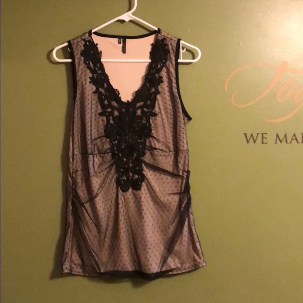 Black lace top